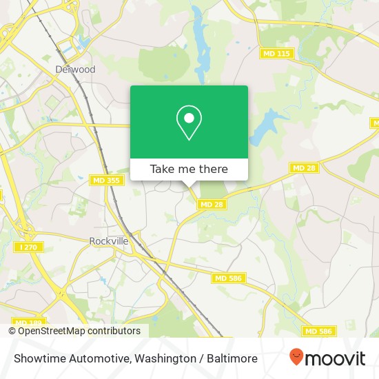 Mapa de Showtime Automotive
