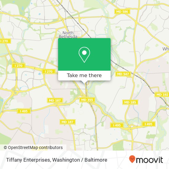 Mapa de Tiffany Enterprises