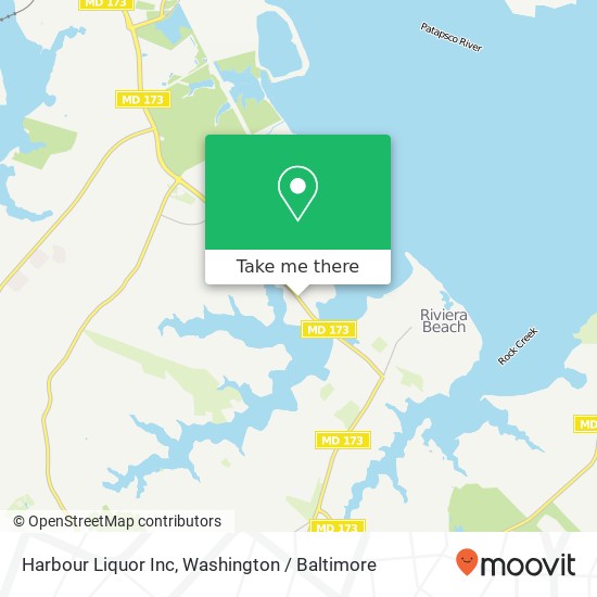 Harbour Liquor Inc map