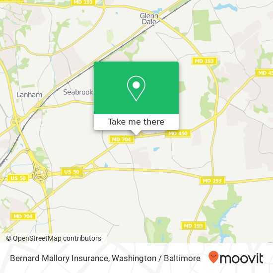 Mapa de Bernard Mallory Insurance