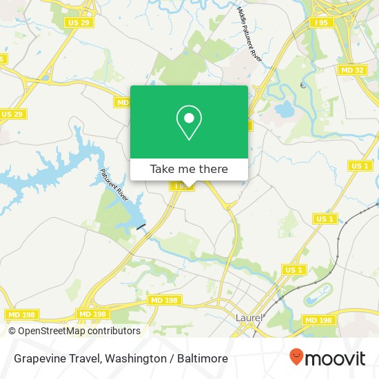 Mapa de Grapevine Travel