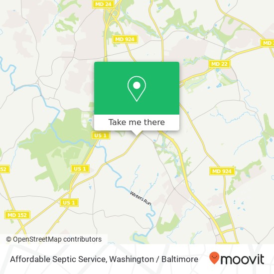 Affordable Septic Service map