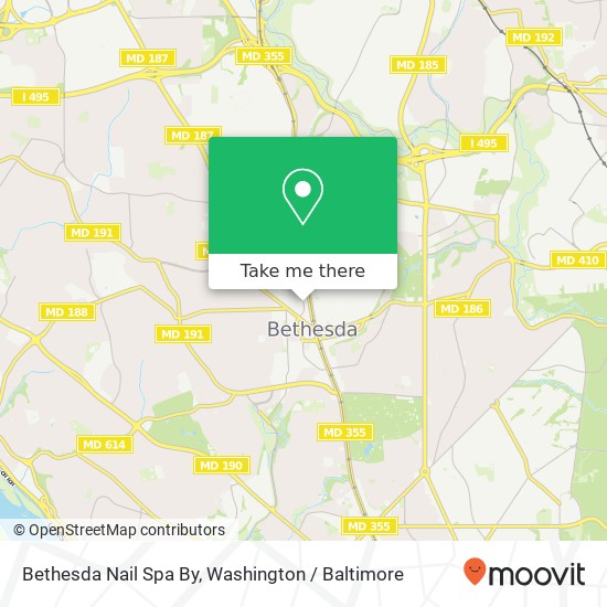 Bethesda Nail Spa By map
