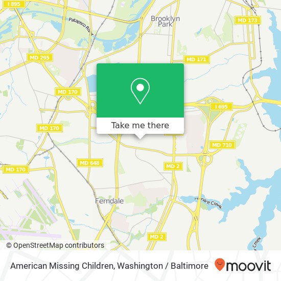 American Missing Children map