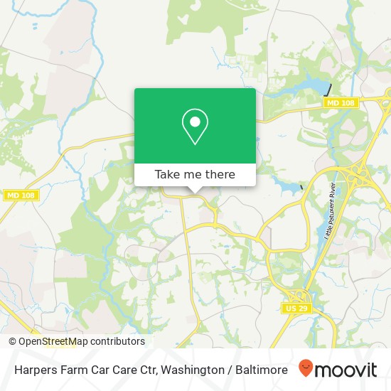 Harpers Farm Car Care Ctr map