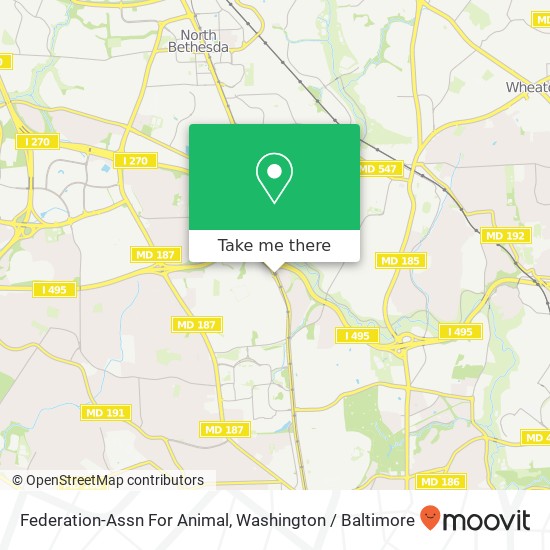 Federation-Assn For Animal map