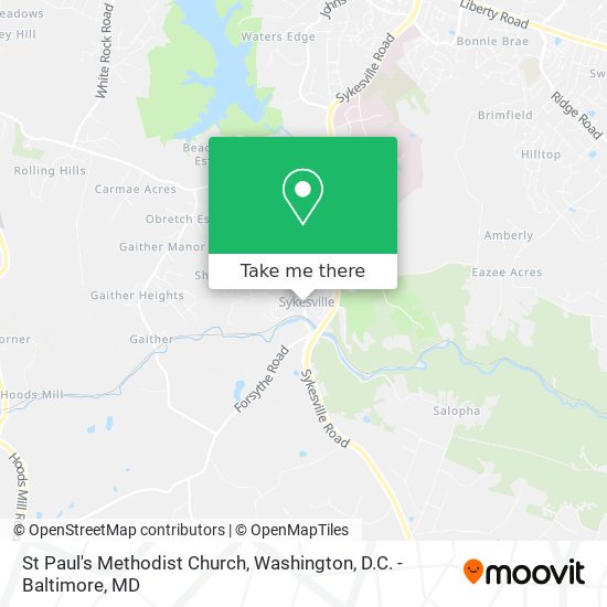 Mapa de St Paul's Methodist Church