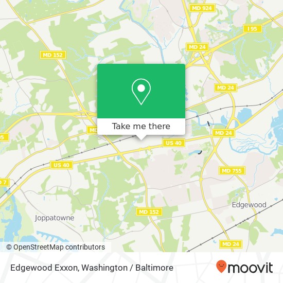 Edgewood Exxon map