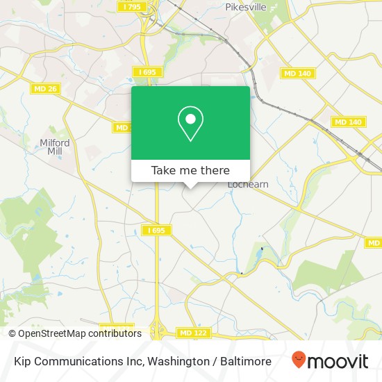 Kip Communications Inc map