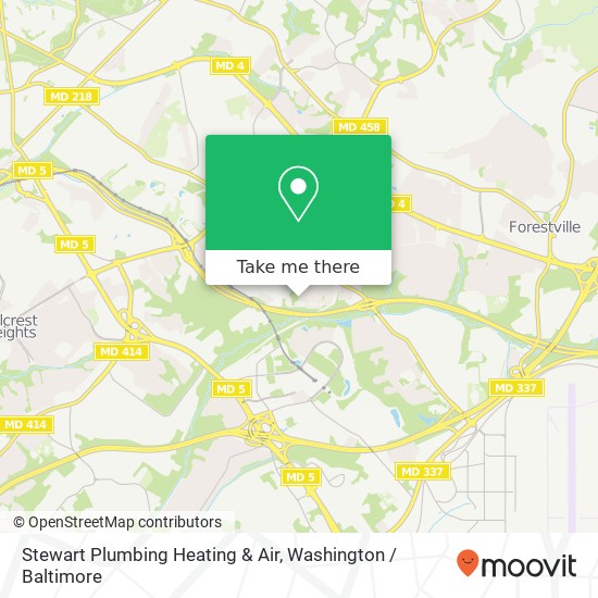 Stewart Plumbing Heating & Air map