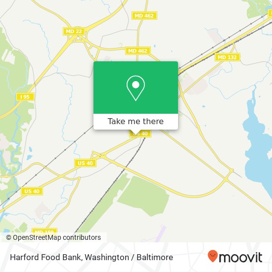 Harford Food Bank map