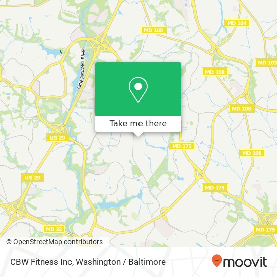 CBW Fitness Inc map