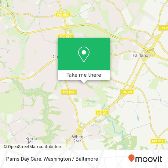 Pams Day Care map