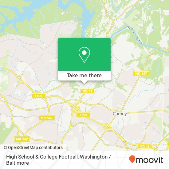 Mapa de High School & College Football