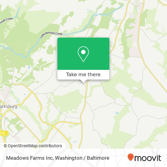 Meadows Farms Inc map