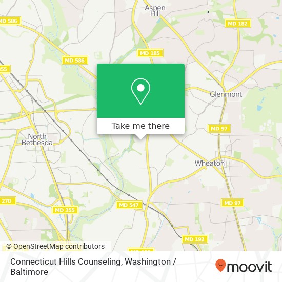 Connecticut Hills Counseling map