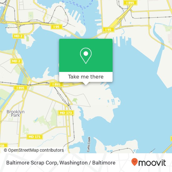 Mapa de Baltimore Scrap Corp