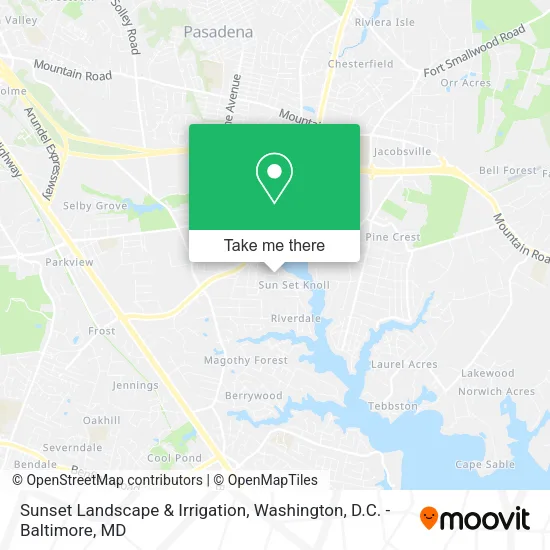 Sunset Landscape & Irrigation map