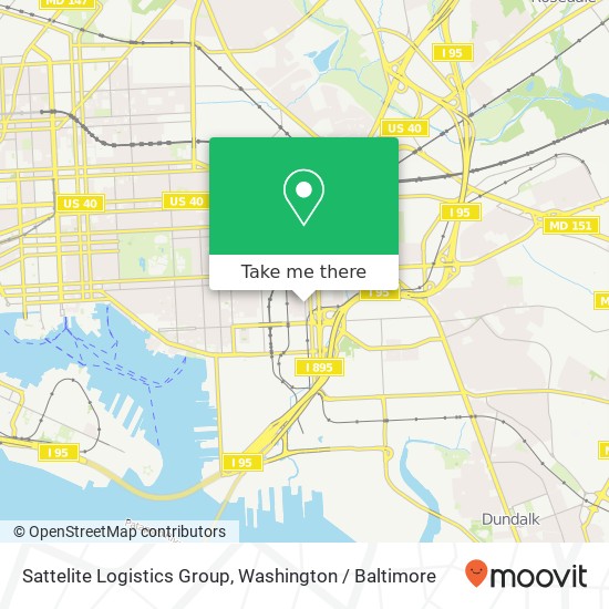 Sattelite Logistics Group map