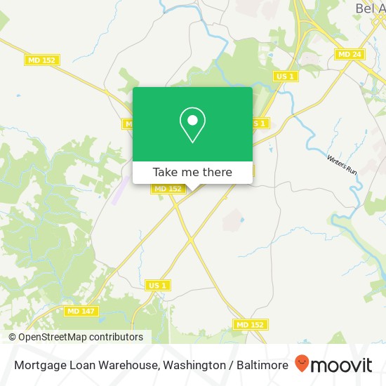 Mortgage Loan Warehouse map