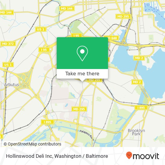 Hollinswood Deli Inc map