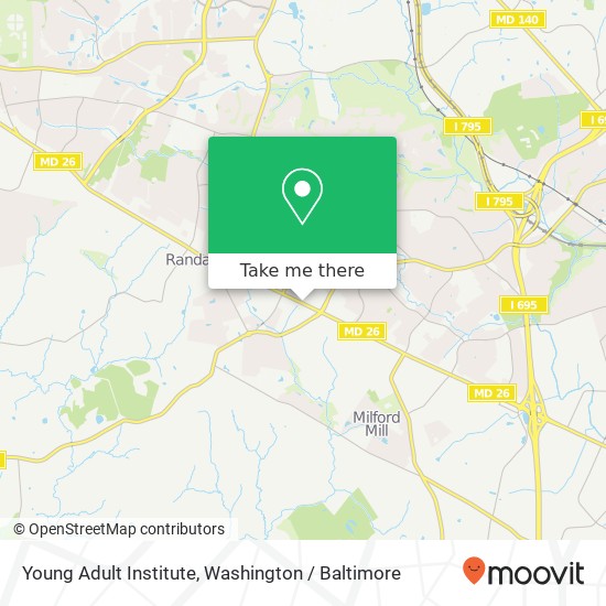 Mapa de Young Adult Institute