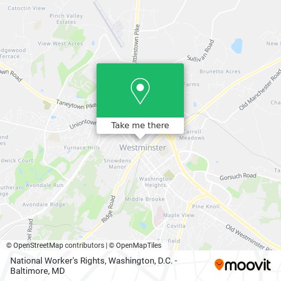 National Worker's Rights map