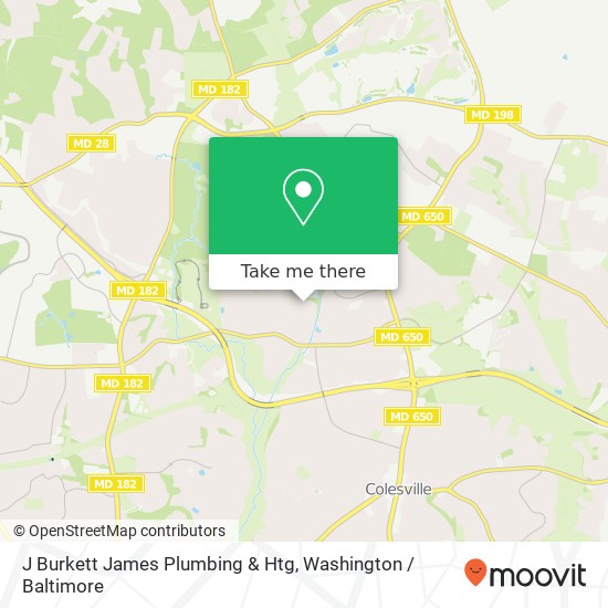 J Burkett James Plumbing & Htg map
