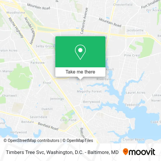 Timbers Tree Svc map