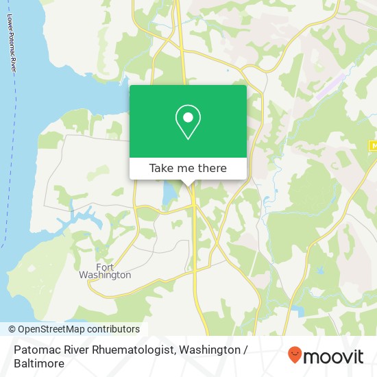 Patomac River Rhuematologist map