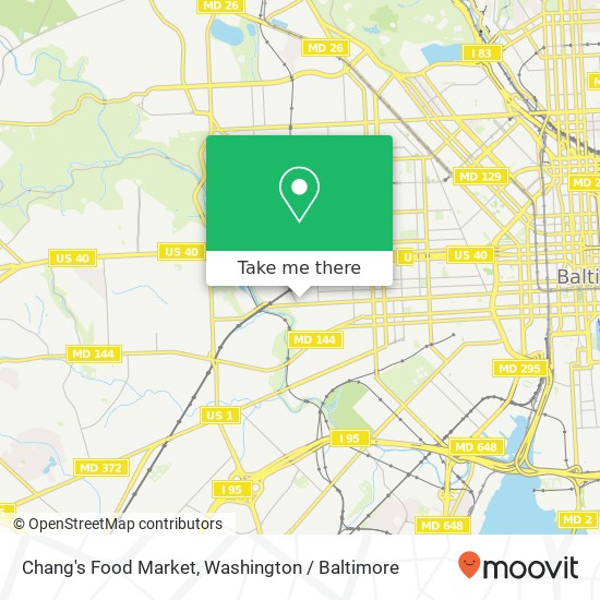 Mapa de Chang's Food Market