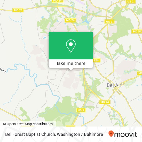 Mapa de Bel Forest Baptist Church