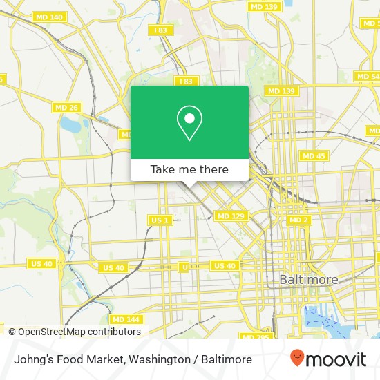 Johng's Food Market map