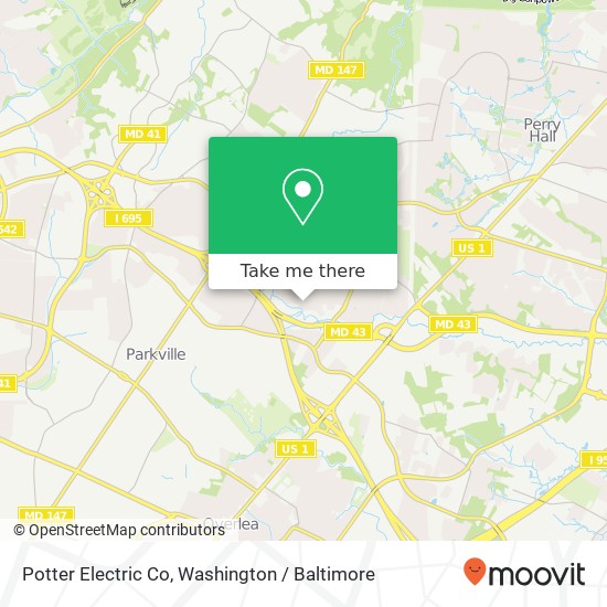 Mapa de Potter Electric Co