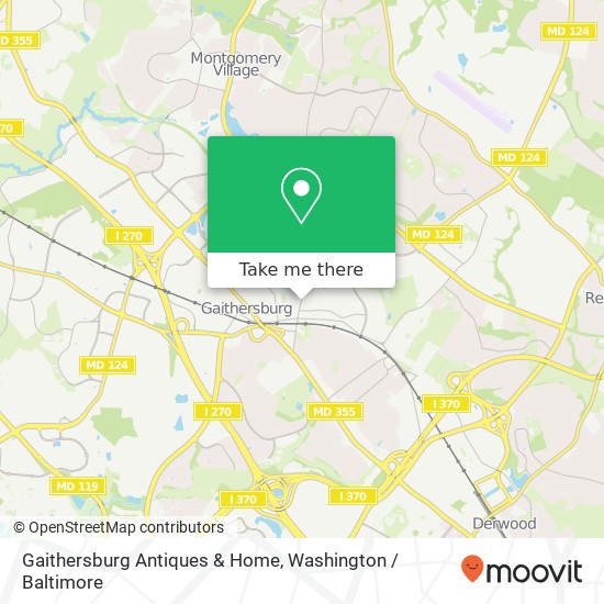 Gaithersburg Antiques & Home map