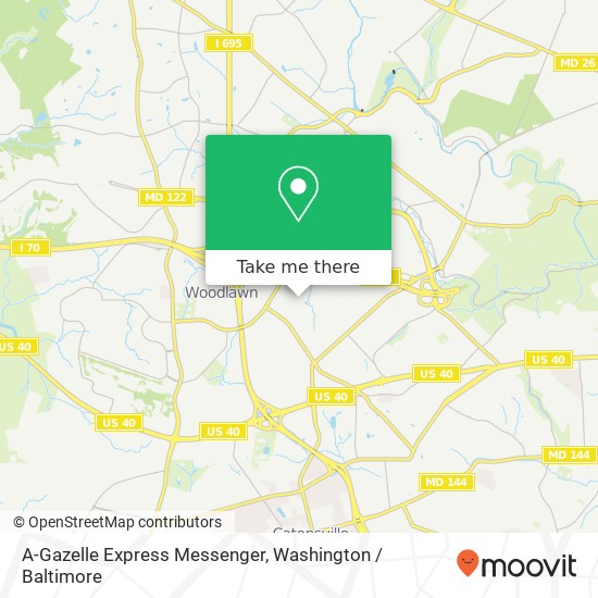 Mapa de A-Gazelle Express Messenger