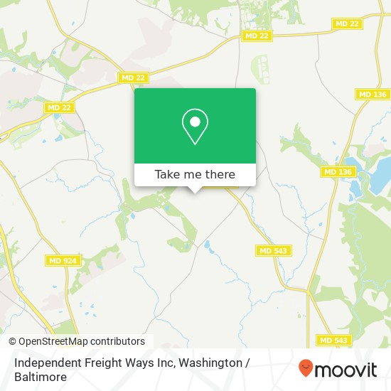 Independent Freight Ways Inc map