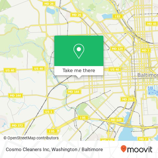 Mapa de Cosmo Cleaners Inc