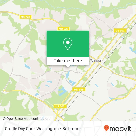 Credle Day Care map