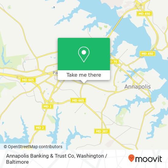 Annapolis Banking & Trust Co map