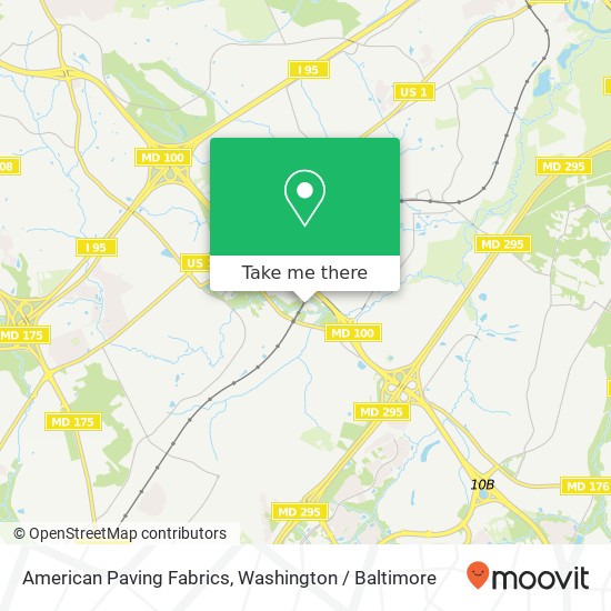 Mapa de American Paving Fabrics