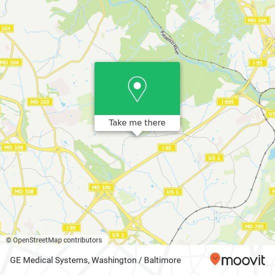 GE Medical Systems map