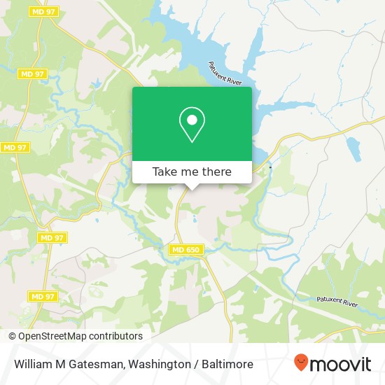 Mapa de William M Gatesman