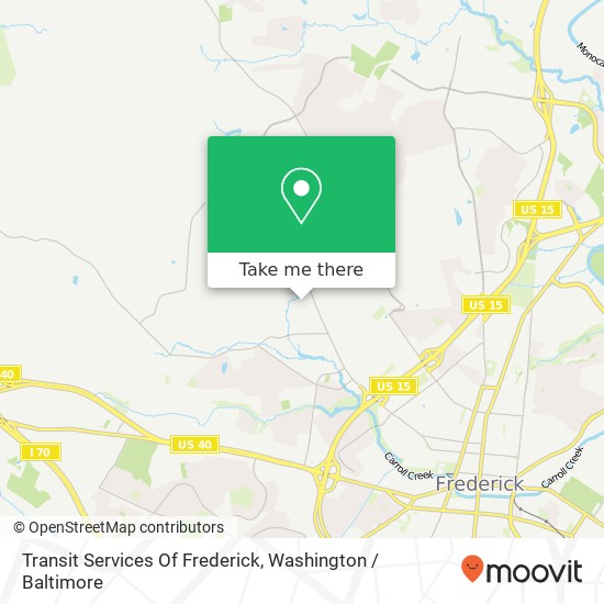 Mapa de Transit Services Of Frederick