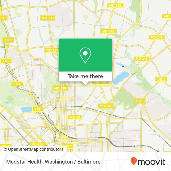 Mapa de Medstar Health