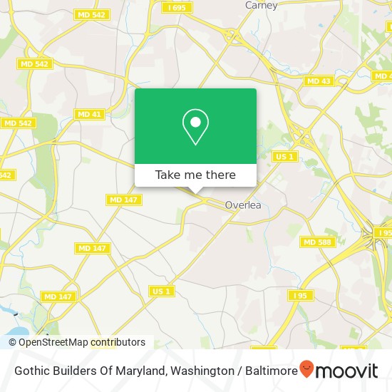 Mapa de Gothic Builders Of Maryland