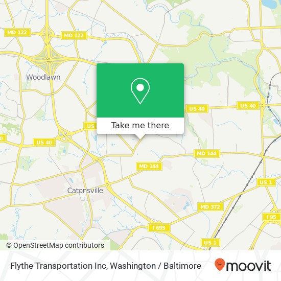 Flythe Transportation Inc map