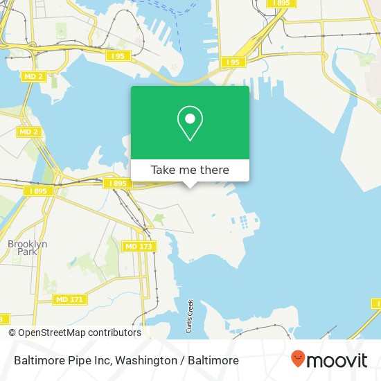 Baltimore Pipe Inc map