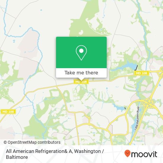 Mapa de All American Refrigeration& A