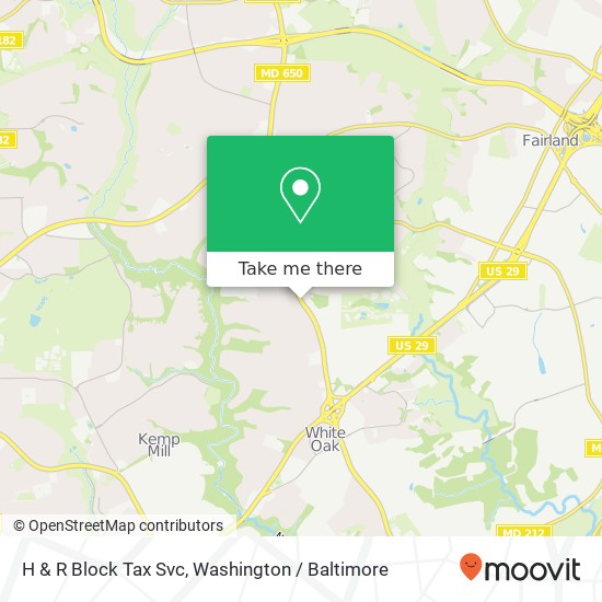 Mapa de H & R Block Tax Svc